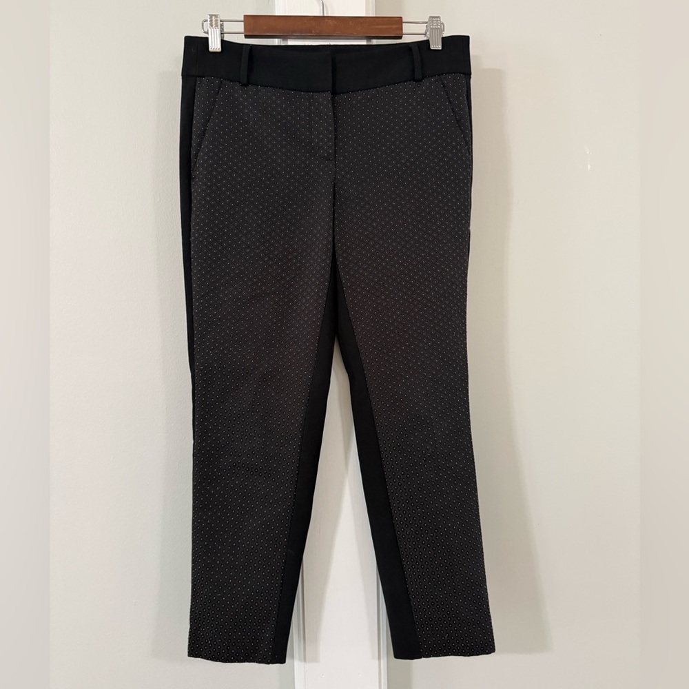 LOFT Women’s Black Patterned Crop Pants, Marissa 4